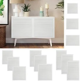 Rollladentüren, 4 Stück, massives weißes Kiefernholz, 69 x 39,4 cm von vidaXL, Schranktüren - Ref: Foro24-151162, Preis: 89,8...