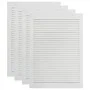 Shutter doors 4 pcs solid white pine wood 69x39.4cm by vidaXL, cabinet doors - Ref: Foro24-151162, Price: 89,83 €, Discount: %