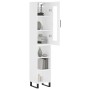 Aparador alto madera contrachapada blanco 34,5x34x180 cm de vidaXL, Aparadores - Ref: Foro24-3199385, Precio: 96,74 €, Descue...
