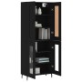 Aparador alto madera contrachapada negro 69,5x34x180 cm de vidaXL, Aparadores - Ref: Foro24-3199634, Precio: 161,09 €, Descue...