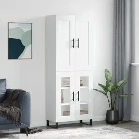Tall white plywood sideboard 69.5x34x180 cm by vidaXL, Sideboards - Ref: Foro24-3199641, Price: 159,85 €, Discount: %