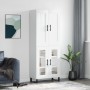 Aparador alto madera contrachapada blanco 69,5x34x180 cm de vidaXL, Aparadores - Ref: Foro24-3199641, Precio: 161,87 €, Descu...