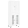 Aparador alto madera contrachapada blanco 69,5x34x180 cm de vidaXL, Aparadores - Ref: Foro24-3199641, Precio: 161,87 €, Descu...
