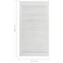 Puerta de armario de lamas madera pino blanco 99,3x39,4 cm de vidaXL, Puertas de armarios - Ref: Foro24-151169, Precio: 44,81...