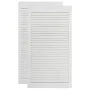 Puerta de armario lamas 2 uds madera pino blanco 99,3x39,4 cm de vidaXL, Puertas de armarios - Ref: Foro24-151170, Precio: 81...
