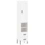 Aparador alto madera contrachapada blanco 34,5x34x180 cm de vidaXL, Aparadores - Ref: Foro24-3200265, Precio: 124,05 €, Descu...