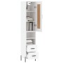 Aparador alto madera contrachapada blanco 34,5x34x180 cm de vidaXL, Aparadores - Ref: Foro24-3200265, Precio: 124,05 €, Descu...