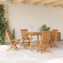 Conjunto de Comedor de Jardín 5 pcs Marrón en Mesas de jardín | Comprar online en Foru.es