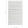 Puerta de armario lamas 4 uds madera pino blanco 99,3x49,4 cm de vidaXL, Puertas de armarios - Ref: Foro24-151174, Precio: 15...