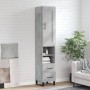 Aparador de madera contrachapada gris hormigón 34,5x34x180 cm de vidaXL, Aparadores - Ref: Foro24-3200285, Precio: 110,79 €, ...