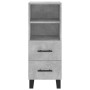 Aparador de madera contrachapada gris hormigón 34,5x34x180 cm de vidaXL, Aparadores - Ref: Foro24-3200285, Precio: 110,79 €, ...