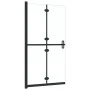 Transparent ESG glass folding shower screen 80x190 cm by vidaXL, Shower walls and screens - Ref: Foro24-151181, Price: 190,68...