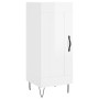 Aparador alto madera contrachapada blanco brillo 34,5x34x180 cm de vidaXL, Aparadores - Ref: Foro24-3200483, Precio: 104,68 €...