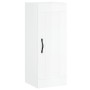 Aparador alto madera contrachapada blanco brillo 34,5x34x180 cm de vidaXL, Aparadores - Ref: Foro24-3200483, Precio: 104,68 €...