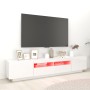 Mueble para TV con luces LED blanco brillante 200x35x40 cm de vidaXL, Muebles TV - Ref: Foro24-3081912, Precio: 186,23 €, Des...
