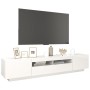 Mueble para TV con luces LED blanco brillante 200x35x40 cm de vidaXL, Muebles TV - Ref: Foro24-3081912, Precio: 186,23 €, Des...