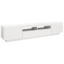 Mueble para TV con luces LED blanco brillante 200x35x40 cm de vidaXL, Muebles TV - Ref: Foro24-3081912, Precio: 186,23 €, Des...