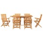 Conjunto de Comedor de Jardín 7 pcs Marrón en Mesas de jardín | Comprar online en Foru.es