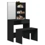 Black vanity set 74.5x40x141 cm by vidaXL, Bedroom Dressers - Ref: Foro24-3114140, Price: 94,73 €, Discount: %