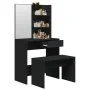 Black vanity set 74.5x40x141 cm by vidaXL, Bedroom Dressers - Ref: Foro24-3114140, Price: 94,73 €, Discount: %