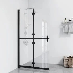Transparent ESG glass folding shower screen 120x190 cm by vidaXL, Shower walls and screens - Ref: Foro24-151185, Price: 227,2...