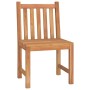 Juego de comedor para jardín 5 piezas madera maciza de teca en Conjuntos de jardín | Comprar online en Foru.es