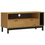Mueble para TV FLAM madera maciza de pino 110x40x50 cm de vidaXL, Muebles TV - Ref: Foro24-357820, Precio: 117,09 €, Descuent...