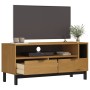 Mueble para TV FLAM madera maciza de pino 110x40x50 cm de vidaXL, Muebles TV - Ref: Foro24-357820, Precio: 117,09 €, Descuent...