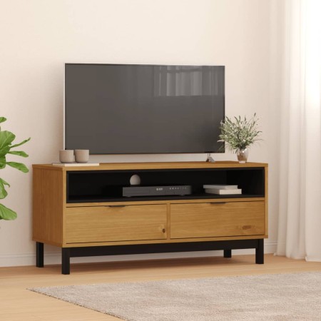 Mueble para TV FLAM madera maciza de pino 110x40x50 cm de vidaXL, Muebles TV - Ref: Foro24-357819, Precio: 128,45 €, Descuent...