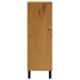 Aparador alto con puerta vidrio FLAM madera pino 92x40x122,5 cm de vidaXL, Aparadores - Ref: Foro24-357829, Precio: 243,51 €,...