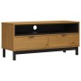 Mueble para TV FLAM madera maciza de pino 110x40x50 cm de vidaXL, Muebles TV - Ref: Foro24-357819, Precio: 128,45 €, Descuent...