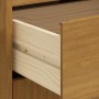 Aparador alto con puerta vidrio FLAM madera pino 92x40x122,5 cm de vidaXL, Aparadores - Ref: Foro24-357829, Precio: 243,51 €,...