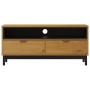 Mueble para TV FLAM madera maciza de pino 110x40x50 cm de vidaXL, Muebles TV - Ref: Foro24-357819, Precio: 128,45 €, Descuent...