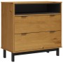 Cómoda FLAM madera maciza de pino 80x40x80 cm de vidaXL, Cajoneras - Ref: Foro24-357815, Precio: 127,39 €, Descuento: %