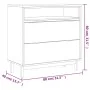 Cómoda FLAM madera maciza de pino 80x40x80 cm de vidaXL, Cajoneras - Ref: Foro24-357815, Precio: 131,76 €, Descuento: %
