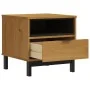 FLAM solid pine wood side table 50x50x50 cm by vidaXL, Side tables - Ref: Foro24-357823, Price: 86,33 €, Discount: %
