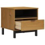 Mesa auxiliar FLAM madera maciza de pino 50x50x50 cm de vidaXL, Mesas auxiliares - Ref: Foro24-357823, Precio: 80,84 €, Descu...