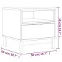 Mesa auxiliar FLAM madera maciza de pino 50x50x50 cm de vidaXL, Mesas auxiliares - Ref: Foro24-357823, Precio: 86,33 €, Descu...