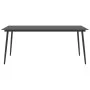 Mesa de comedor de jardín acero y vidrio negro 190x90x74 cm de vidaXL, Mesas de jardín - Ref: Foro24-313116, Precio: 212,73 €...