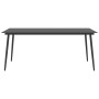 Mesa de comedor de jardín acero y vidrio negro 190x90x74 cm de vidaXL, Mesas de jardín - Ref: Foro24-313116, Precio: 217,22 €...
