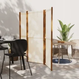 Biombo divisor de 4 paneles blanco crema 280x180 cm de vidaXL, Divisores de ambientes - Ref: Foro24-319184, Precio: 129,81 €,...