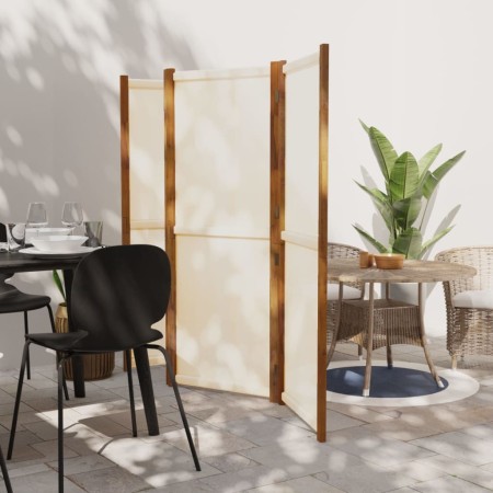 Biombo divisor de 4 paneles blanco crema 280x180 cm de vidaXL, Divisores de ambientes - Ref: Foro24-319184, Precio: 132,19 €,...
