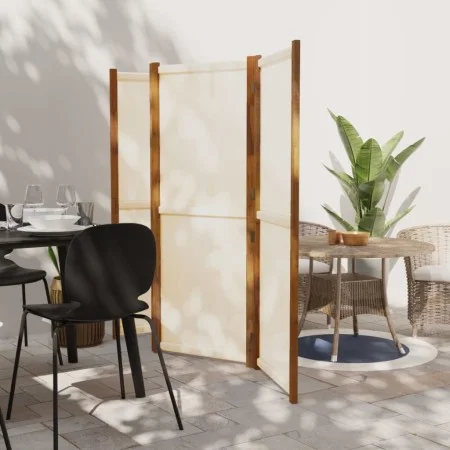 Biombo divisor de 4 paneles blanco crema 280x180 cm de vidaXL, Divisores de ambientes - Ref: Foro24-319184, Precio: 129,81 €,...