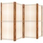 Biombo divisor de 4 paneles blanco crema 280x180 cm de vidaXL, Divisores de ambientes - Ref: Foro24-319184, Precio: 132,19 €,...