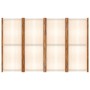 Biombo divisor de 4 paneles blanco crema 280x180 cm de vidaXL, Divisores de ambientes - Ref: Foro24-319184, Precio: 132,19 €,...