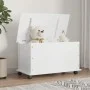 Baúl almacenaje ruedas ALTA madera maciza blanco 73x39,5x43 cm de vidaXL, Baúles de almacenamiento - Ref: Foro24-353928, Prec...