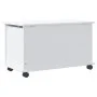 Baúl almacenaje ruedas ALTA madera maciza blanco 73x39,5x43 cm de vidaXL, Baúles de almacenamiento - Ref: Foro24-353928, Prec...