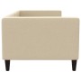 Sofá cama tela color crema 80x200 cm de vidaXL, Camas y somieres - Ref: Foro24-353982, Precio: 181,88 €, Descuento: %