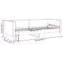 Cream fabric sofa bed 80x200 cm by vidaXL, Beds and slatted bases - Ref: Foro24-353982, Price: 178,45 €, Discount: %