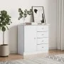 Aparador ALTA madera maciza de pino blanco 77x35x73 cm de vidaXL, Aparadores - Ref: Foro24-353944, Precio: 112,06 €, Descuent...
